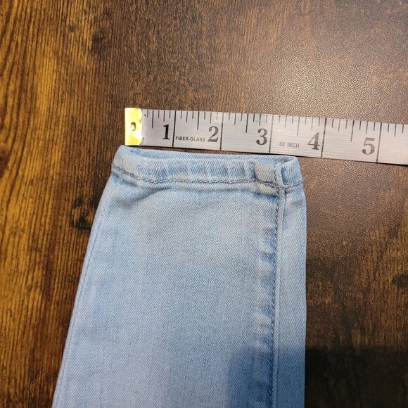 American Eagle Jeans 2s Jegging Next Level Stretch Hi Rise Light Wash Ripped - Picture 12 of 13